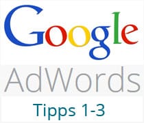 AdWords Tipps 1-3