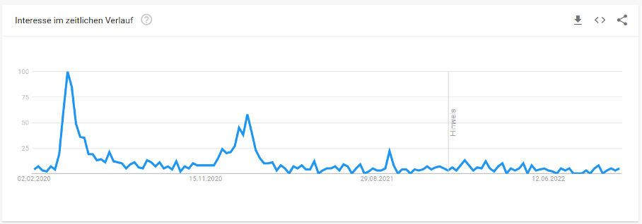 Google Trends - Haare selbst schneiden